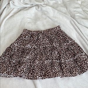 shein cheetah skirt